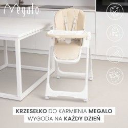 KRZESEŁKO DO KARMIENIA MEGALO DARK GREY