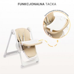 KRZESEŁKO DO KARMIENIA MEGALO BEIGE