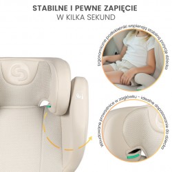 FOTELIK BREEZY FIX BEIGE (100-150cm)