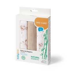 397/13 PIELUSZKI BAMBUSOWE 3SZT BEŻOWE