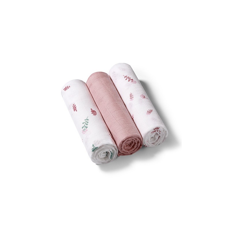 397/14 PIELUSZKI BAMBUSOWE 3SZT RÓŻOWE