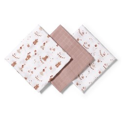 397/15 PIELUSZKI BAMBUSOWE 3SZT BRĄZOWE