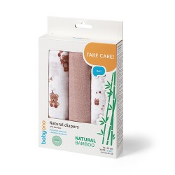 397/15 PIELUSZKI BAMBUSOWE 3SZT BRĄZOWE