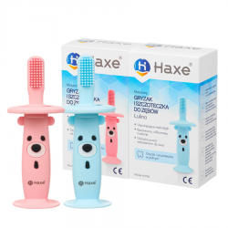 HAXE HX706 Muzyczna szczoteczka - gryzak dla dzieci Lulino 6m+ niebieska