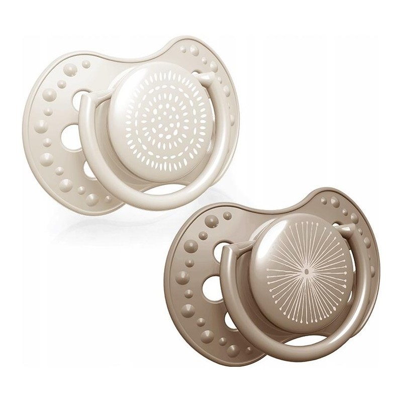 LOVI 22/905_new girl Smoczek silikonowy dynamiczny 0-6m 2 szt Harmony Girl