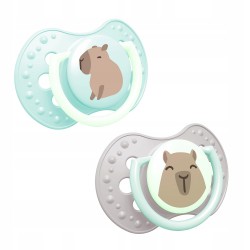 LOVI 22/932boy Smoczek silikonowy dynamiczny 0-6m 2 szt CapiChill Boy