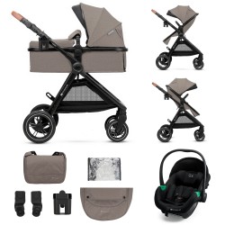 KINDERKRAFT Wózek wielofunkcyjny ESME PRO 3W1 Sand Beige + MINK PRO 2