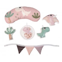 MILLY MALLY 6829 TinyMini CC9881 Mata edukacyjna Dino Pink