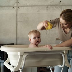 TEGA FB-004-119 Wanienka składana z odpływem beżowy