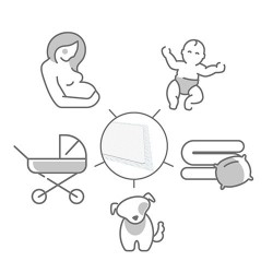 509/12 PODKŁAD 60X90 DO PRZEWIJANIA + 2 SZTUKI GRATIS