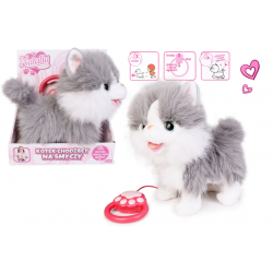 ARTYK 185557 Kot chodzący na smyczy NATALIA biało-szary