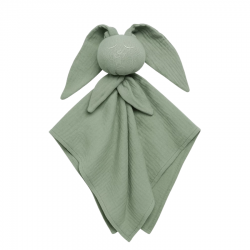 BABY 01084 Pielucha muślinowa Hug Me Bunny mięta
