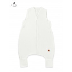 KIECZMERSKI Śpiworek do spania letni z nogawkami MUŚLIN S bawełna 100% 1-2,5 lat, 0,5-1TOG śmietanka