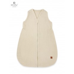 KIECZMERSKI Śpiworek letni AVI MUŚLIN bawełna 100% 3-12m, 0,5-1TOG ciepły beż