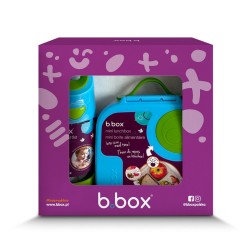 B.BOX 62085 Zestaw Mini Lunchbox+butelka tritanowa ze słomką 450 ml Ocean Breeze