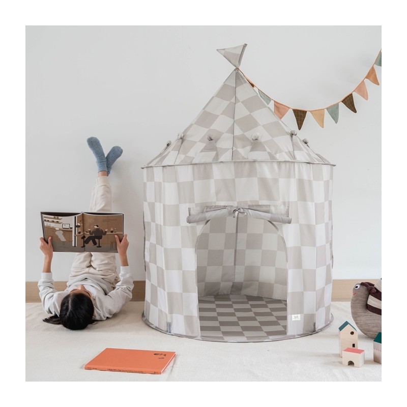 3 Sprouts Namiot dla dzieci Checkerboard Beige