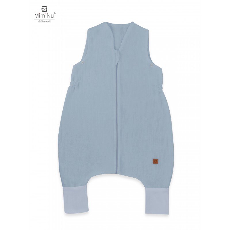 KIECZMERSKI Śpiworek do spania letni z nogawkami MUŚLIN S bawełna 100% 1-2,5 lat, 0,5-1TOG jeans