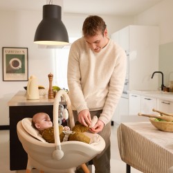 KINDERKRAFT Krzesełko do karmienia 2w1 FINI UP szary