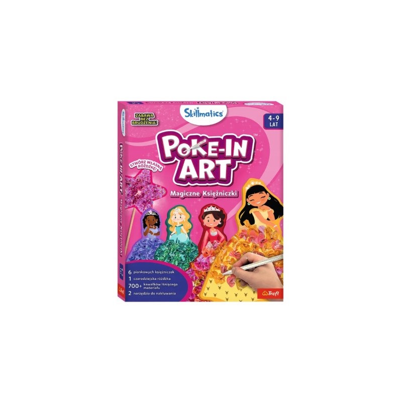 TREFL 62611 Skillmatics Poke-In Art Magiczne Księżniczki
