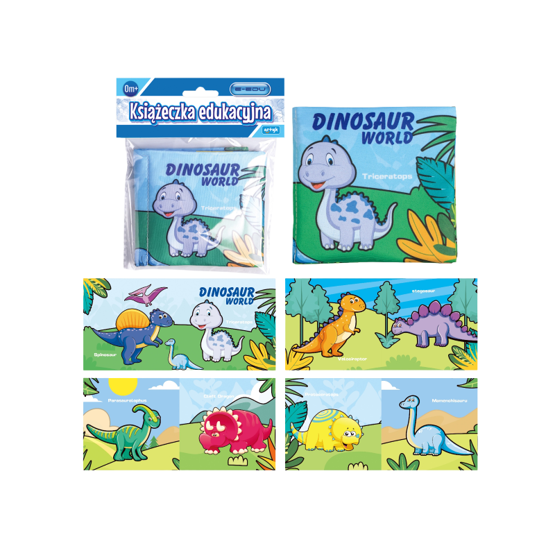 ARTYK 180484 Książeczka Malucha E-EDU dinozaury