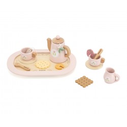 VIGA 44267 PolarB Drewniany zestaw do kawy i herbaty - pink