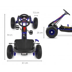 MILLY MALLY 3170 Gokart na pedały Thor Blue