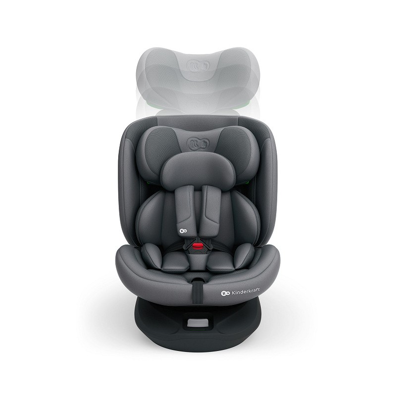 KINDERKRAFT Fotelik samochodowy I-GROW 2 PLUS i-Size grey