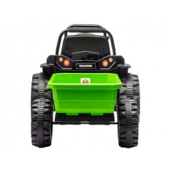 MILLY MALLY 5739 Pojazd na akumulator Traktor z przyczepą Farmer Green