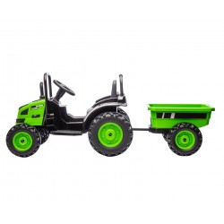MILLY MALLY 5739 Pojazd na akumulator Traktor z przyczepą Farmer Green