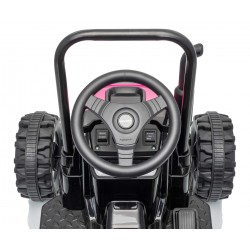 MILLY MALLY 6939 Pojazd na akumulator Traktor z przyczepą Farmer Pink