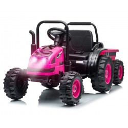 MILLY MALLY 6939 Pojazd na akumulator Traktor z przyczepą Farmer Pink