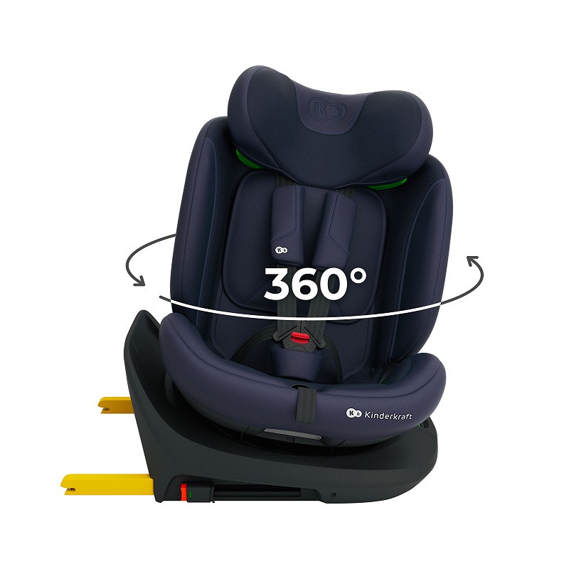 KINDERKRAFT Fotelik samochodowy I-GROW 2 PLUS i-Size navy