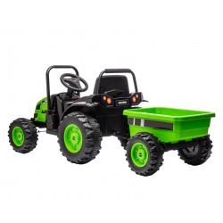 MILLY MALLY 5739 Pojazd na akumulator Traktor z przyczepą Farmer Green