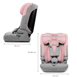 KINDERKRAFT Fotelik samochodowy I-COMFY i-Size PINK