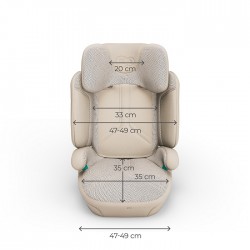 KINDERKRAFT Fotelik samochodowy XPAND 2 Pro i-Size 100-150 cm beige