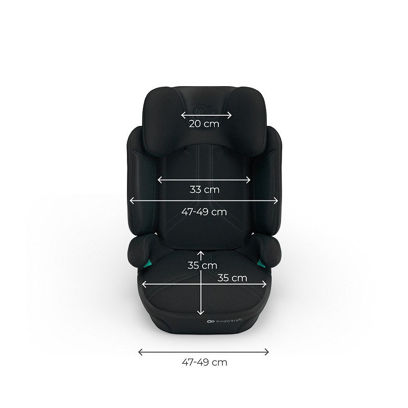 KINDERKRAFT Fotelik samochodowy XPAND 2 Pro i-Size 100-150 cm Graphite black
