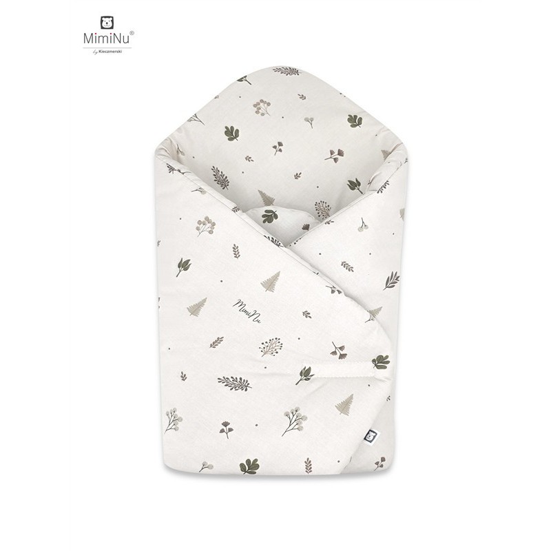 KIECZMERSKI Rożek usztywniony 75x75 cm MIMINU DESIGN Listki bawełna 100%