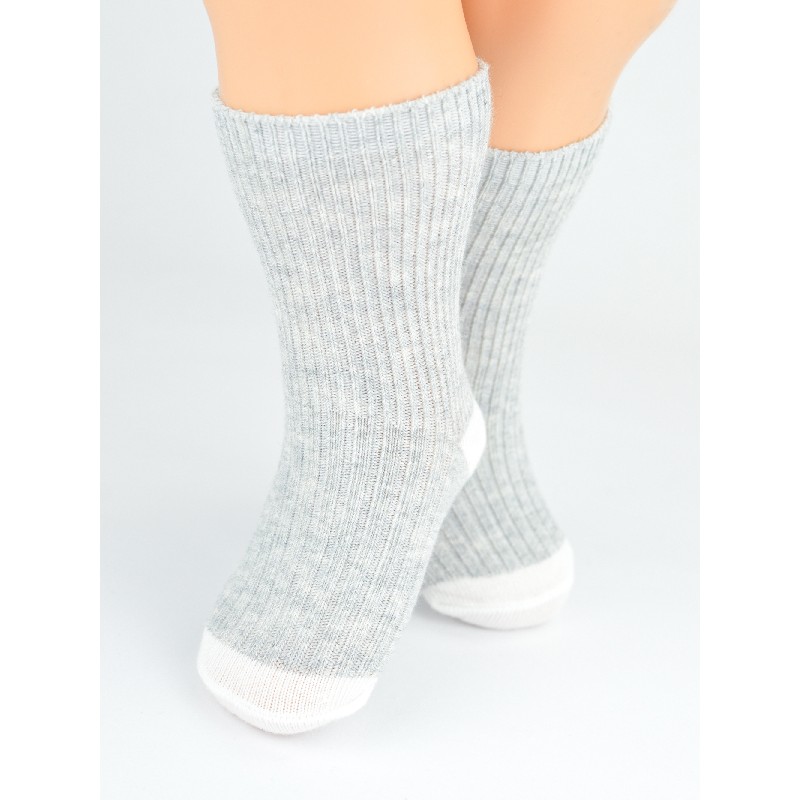 NOVITI SB175-B-01 Skarpety niemowlęce chłopak wąski prążek mix 0-6m