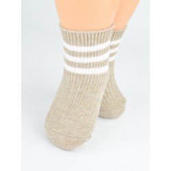 NOVITI SB175-B-01 Skarpety niemowlęce chłopak wąski prążek mix 6-12m