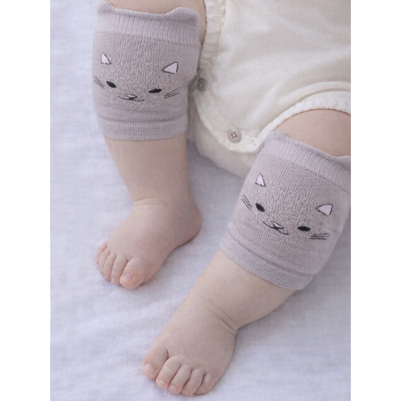 NOVITI SA001-G-01 Nakolanniki do raczkowania bawełniane dziewczęce mix one size