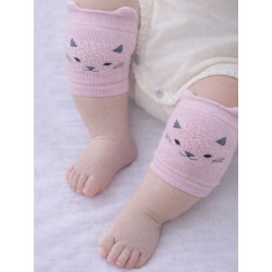 NOVITI SA001-G-01 Nakolanniki do raczkowania bawełniane dziewczęce mix one size