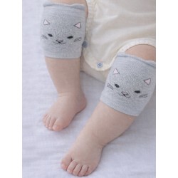 NOVITI SA001-G-01 Nakolanniki do raczkowania bawełniane dziewczęce mix one size