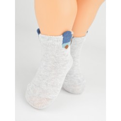 NOVITI SB174-B-01 Skarpety niemowlęce bawełniane autka mix 0-6m