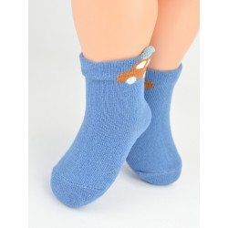 NOVITI SB174-B-01 Skarpety niemowlęce bawełniane autka mix 6-12m