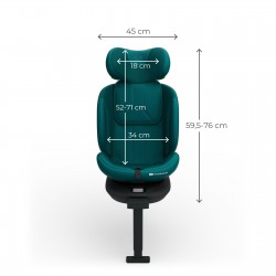 KINDERKRAFT Fotelik samochodowy I-360 2 PLUS i-Size green