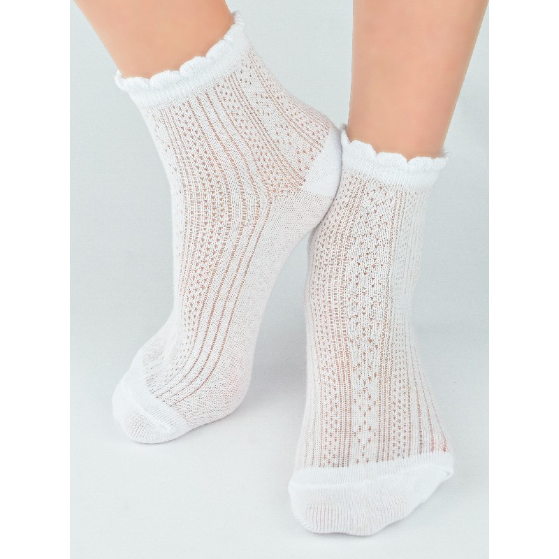 NOVITI SB116-G-01 Skarpety niemowlęce żakardowe za kostki mix 12-18m