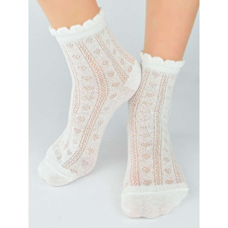 NOVITI SB116-G-01 Skarpety żakardowe za kostki mix 19/22