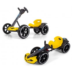 MILLY MALLY 6841 Pojazd na akumulator Gokart Bolt Yellow (akumulator 6)