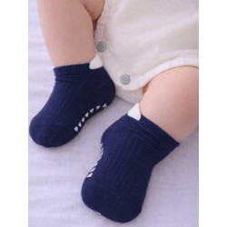 NOVITI ST078-B-01 Stopki bawełniane chłopięce gładkie z ABS 15/18