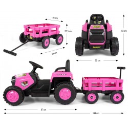 MILLY MALLY 6835 Pojazd na akumulator Rolly Pink (akumulator 12)